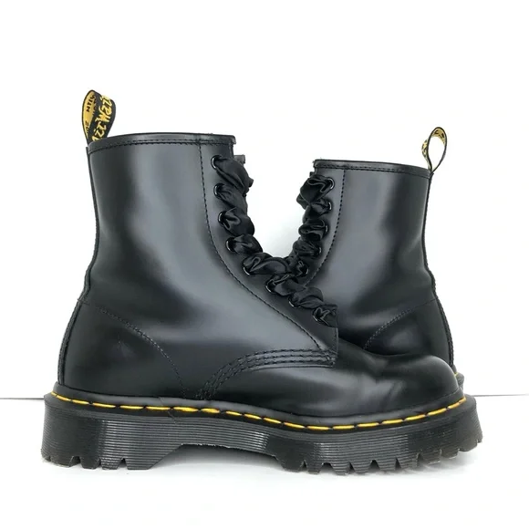 Dr Martens 1460 Bex Smooth Leather Platform Ankle Boots Women’s 7 Shoes - Picture 9 of 12